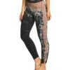 Hard Tail Logo Yoga Leggings Brown/Black Diagonal Butterfly -Pranty Yoga Shop 1740348948515 brownblackdiagonalbutterfly 2a