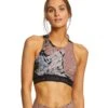Hard Tail Logo Yoga Sports Bra Brown/Black Diagonal Butterfly -Pranty Yoga Shop 1740353601571 brownblackdiagonalbutterfly 2a