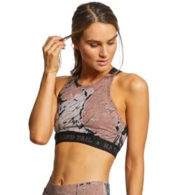 Hard Tail Logo Yoga Sports Bra Brown/Black Diagonal Butterfly -Pranty Yoga Shop 1740353601571 brownblackdiagonalbutterfly 3a