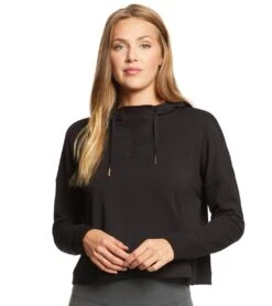 Beyond Yoga Sedona Cropped Hoodie Black -Pranty Yoga Shop 1740358123555 black