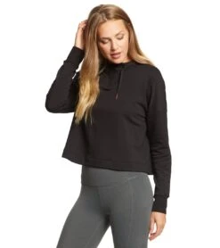 Beyond Yoga Sedona Cropped Hoodie Black