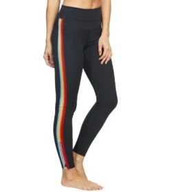 Spiritual Gangster Rainbow Track Tights Black -Pranty Yoga Shop 1740382994467 black