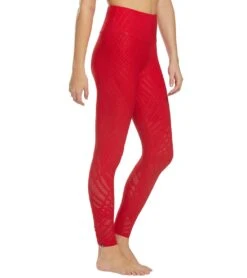 Onzie Selenite 7/8 Yoga Leggings Red
