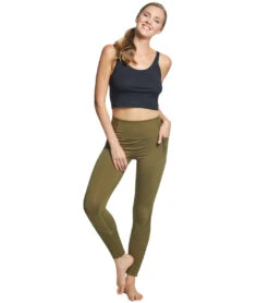 Free People Movement Time Is Now Smocked Leggings With Pockets Army -Pranty Yoga Shop 1740388466723 army 4a