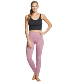 Free People Movement Time Is Now Smocked Leggings With Pockets Mulberry -Pranty Yoga Shop 1740388827171 mulberry 4a