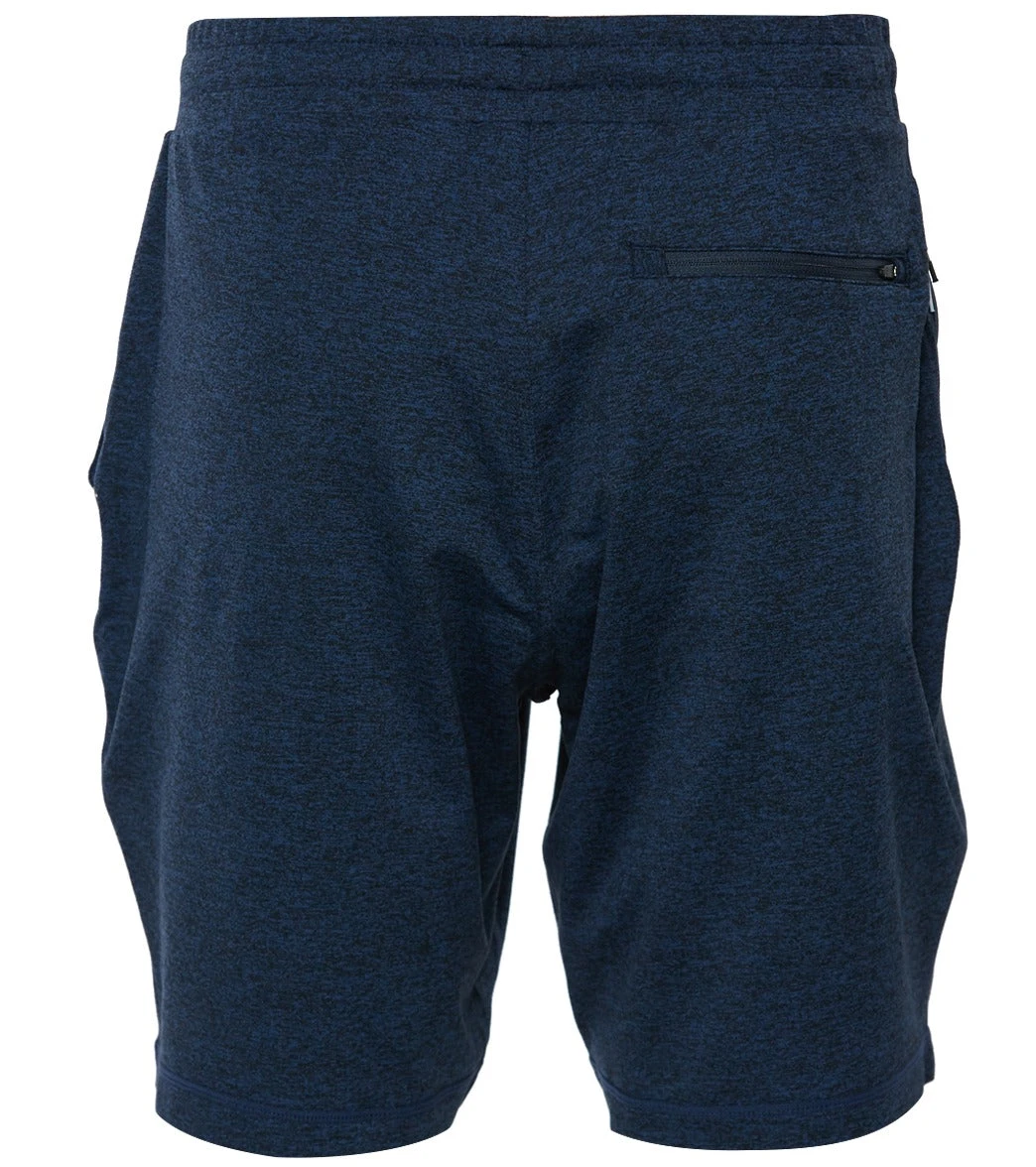 Vuori Men's Ponto Yoga Shorts Navy Heather 4 Vuori Men's Ponto Yoga Shorts Navy Heather - Image 2