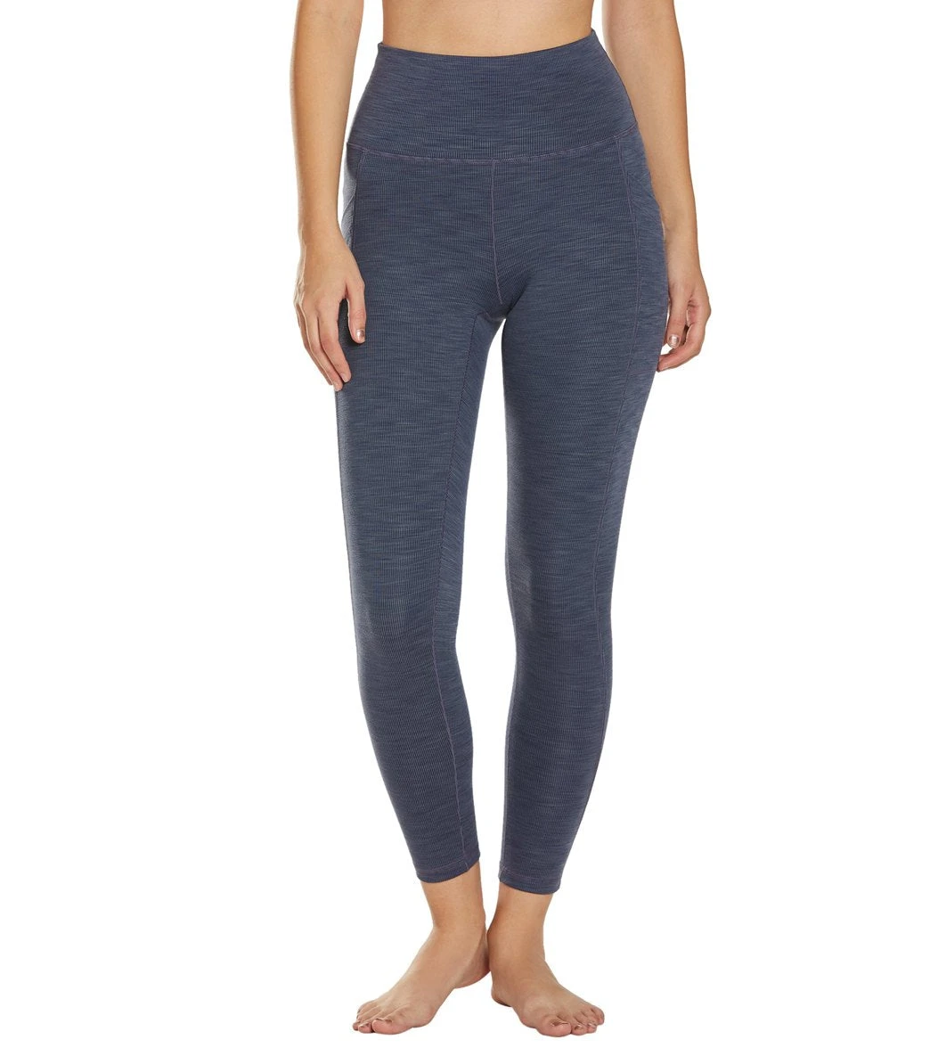 PrAna Becksa 7/8 Yoga Leggings Midnight Dew Heather 3 PrAna Becksa 7/8 Yoga Leggings Midnight Dew Heather