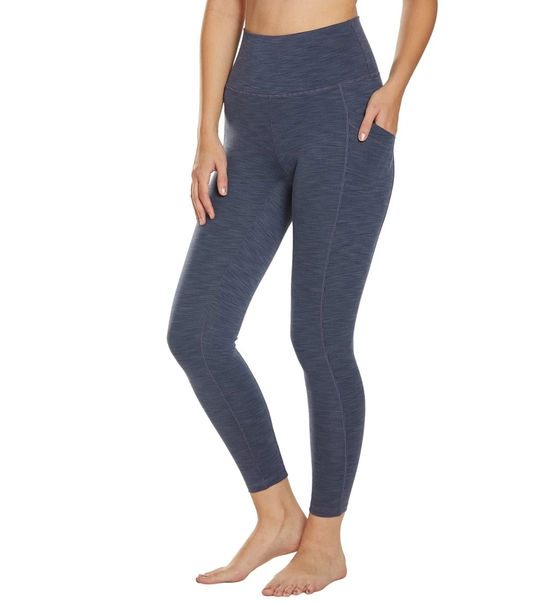 PrAna Becksa 7/8 Yoga Leggings Midnight Dew Heather 6 PrAna Becksa 7/8 Yoga Leggings Midnight Dew Heather - Image 4