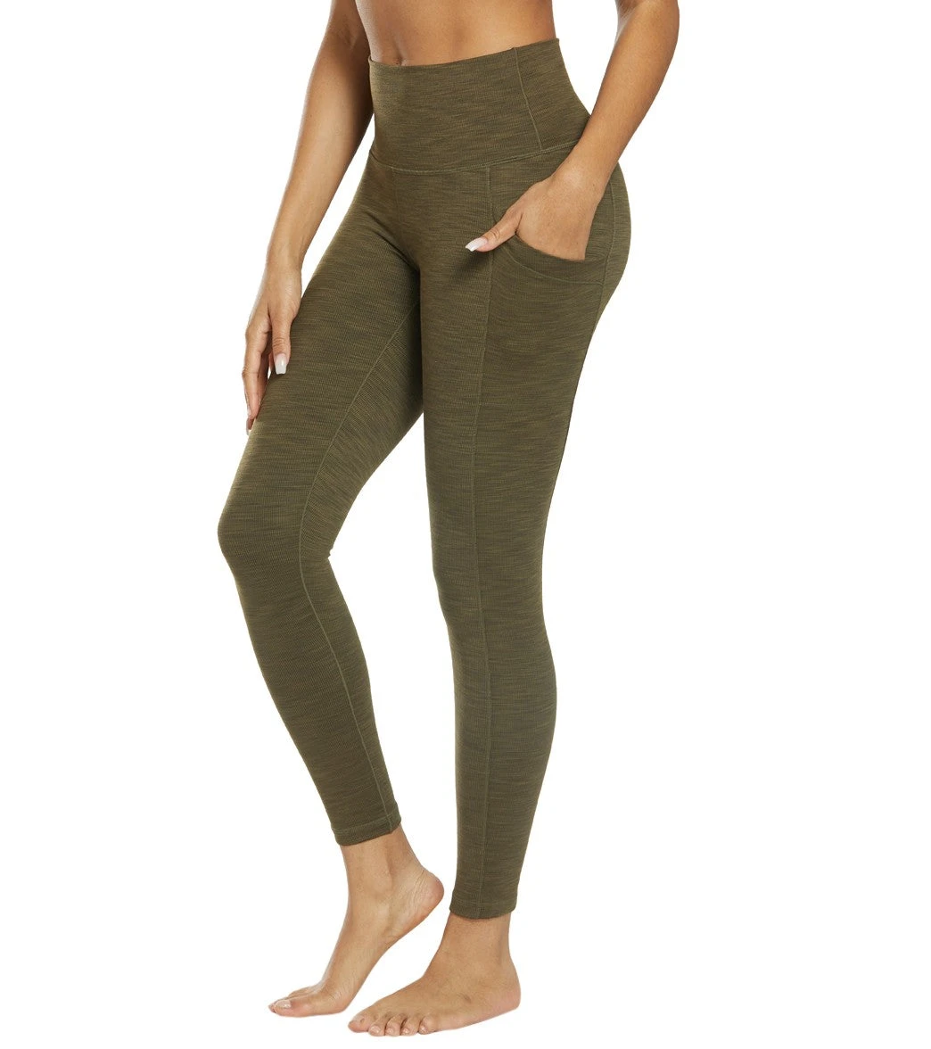 PrAna Becksa 7/8 Yoga Leggings Slate Green Heather 8 PrAna Becksa 7/8 Yoga Leggings Slate Green Heather - Image 6