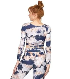 Onzie Long Sleeve Knot Crop Nomad Blossom -Pranty Yoga Shop 1740410519587 nomadblossom 3a
