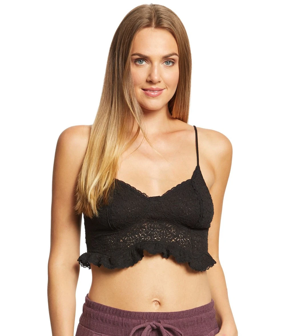 Free People Movement Fleur De Lys Crop Cami Black 6 Free People Movement Fleur De Lys Crop Cami Black - Image 4