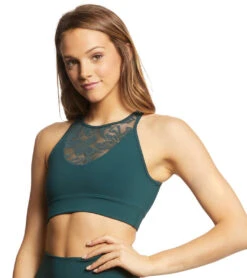 DYI High Compression Lace Mesh Bra Forest