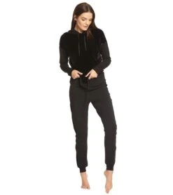 Beyond Yoga Shine On Velvet Tuxedo Joggers Black -Pranty Yoga Shop 1740414582819 black 4a