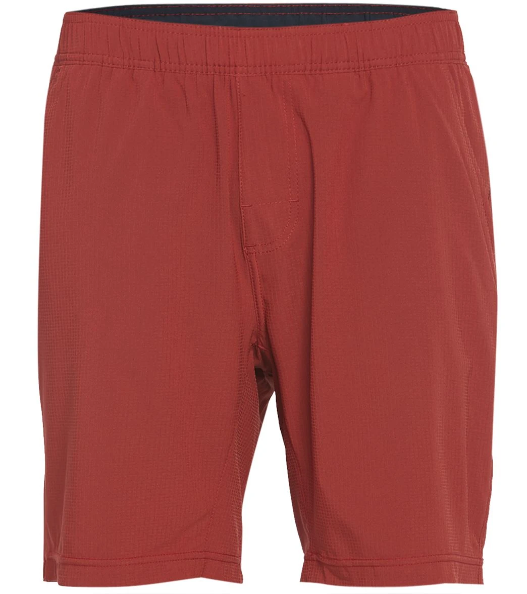 PrAna Men's Heiro 8" Inseam Yoga Shorts Maple 5 PrAna Men's Heiro 8" Inseam Yoga Shorts Maple - Image 3