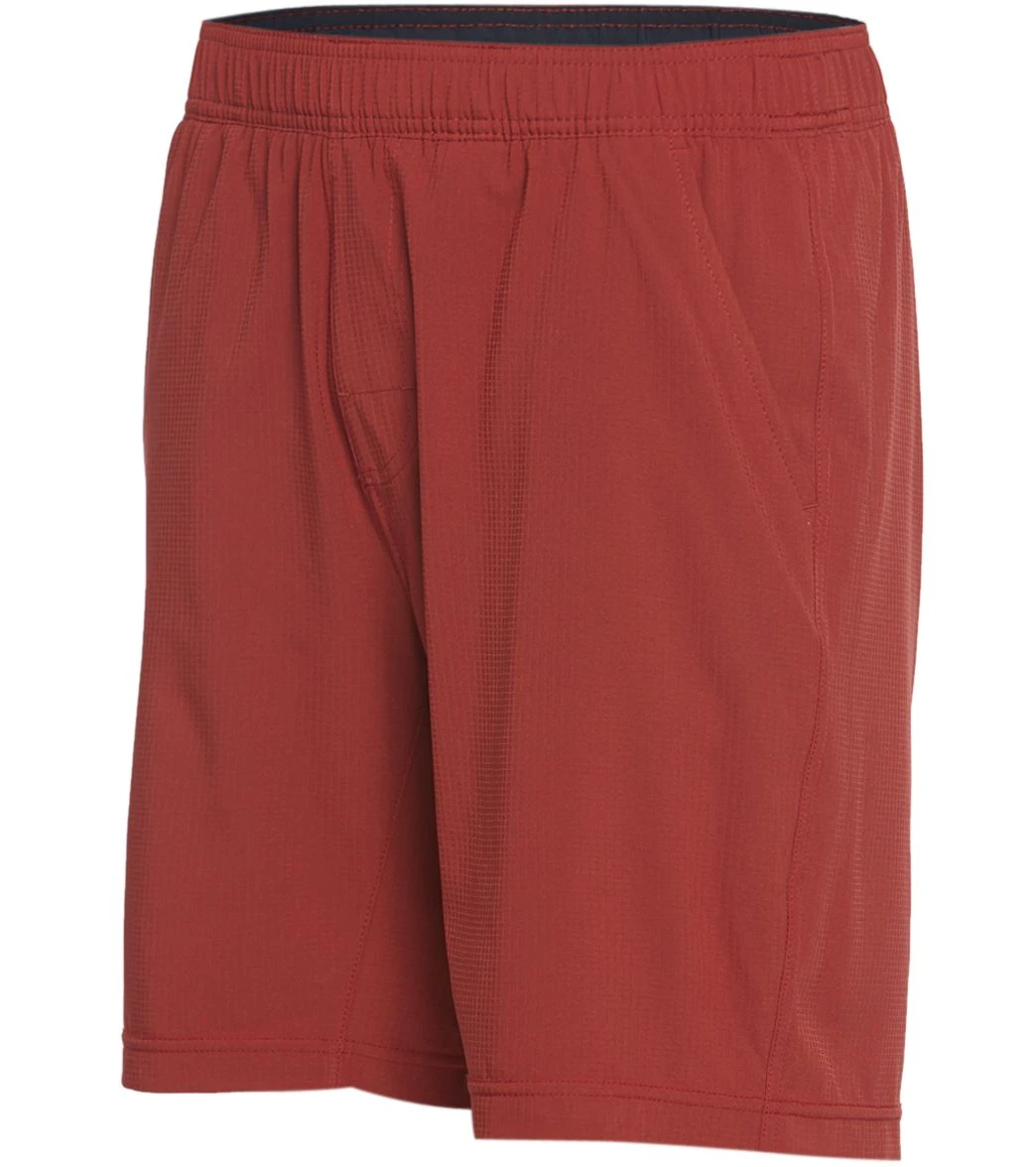 PrAna Men's Heiro 8" Inseam Yoga Shorts Maple 3 PrAna Men's Heiro 8" Inseam Yoga Shorts Maple
