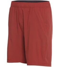 PrAna Men's Heiro 8" Inseam Yoga Shorts -Pranty Yoga Shop 1740421398563 maple 2a