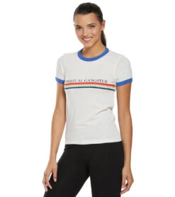 Spiritual Gangster SG Rainbow Tally Shrunken Tee Stone -Pranty Yoga Shop 1740430409763 stone 5a