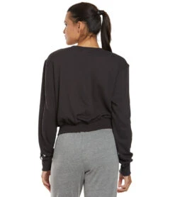 Spiritual Gangster Cosmic Crop Crew Sweatshirt -Pranty Yoga Shop 1740432867363 vintageblack 3a