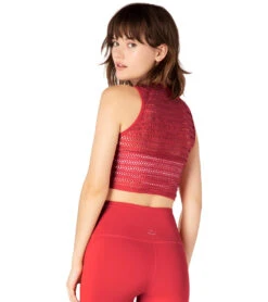 Beyond Yoga Sportflex Top Notch Cropped Yoga Tank Scarlet Sun -Pranty Yoga Shop 1740444172323 scarletsun 3a