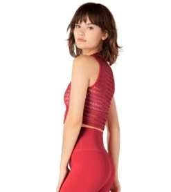 Beyond Yoga Sportflex Top Notch Cropped Yoga Tank Scarlet Sun -Pranty Yoga Shop 1740444172323 scarletsun 4a