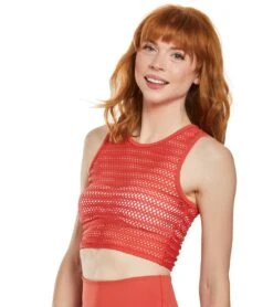 Beyond Yoga Sportflex Top Notch Cropped Yoga Tank Scarlet Sun -Pranty Yoga Shop 1740444172323 scarletsun 5a