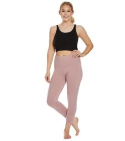 Balance Collection Ultra High Waisted Yoga Capris Woodrose -Pranty Yoga Shop 1740445974563 woodrose 4a