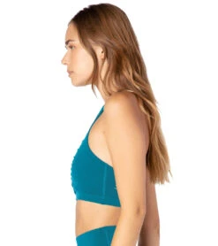 Beyond Yoga Plush And Ruched Yoga Bra Bali Blue Heather -Pranty Yoga Shop 1740446269475 baliblueheather 4a