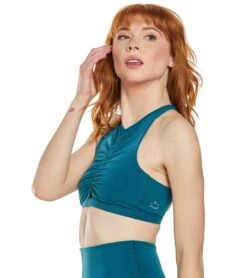Beyond Yoga Plush And Ruched Yoga Bra Bali Blue Heather -Pranty Yoga Shop 1740446269475 baliblueheather 5a