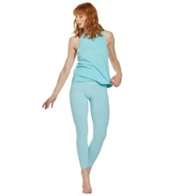 Beyond Yoga To The Point Yoga Tank Top Island Topaz -Pranty Yoga Shop 1740447285283 islandtopaz 4a