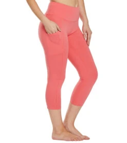Balance Collection Eclipse Yoga Capris Rose Of Sharon -Pranty Yoga Shop 1740447678499 roseofsharon