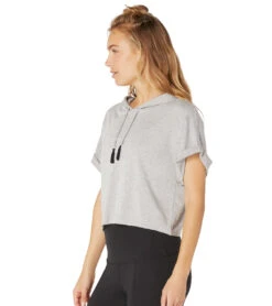 Beyond Yoga Good Start Cropped Yoga Hoodie Light Heather Gray -Pranty Yoga Shop 1740448170019 lightheathergray 4a