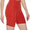 Beyond Yoga Spacedye High Waisted Biker Yoga Shorts Scarlet Sun Sienna -Pranty Yoga Shop 1740448202787 scarletsunsienna 2a