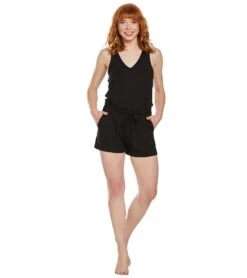 Beyond Yoga Farrah Romper -Pranty Yoga Shop 1740449185827 black 4a