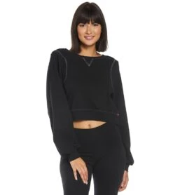 Hard Tail Reverse Angle Stripe Pullover Black 11 Hard Tail Reverse Angle Stripe Pullover Black -Pranty Yoga Shop 1740450594851 black