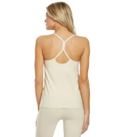 Beyond Yoga Lightweight Keyhole To Success Yoga Tank Top Sandstone Almond -Pranty Yoga Shop 1740451250211 sandstonealmond