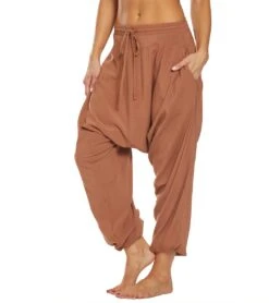 Buddha Pants Summer Flair Harem Pants -Pranty Yoga Shop 1740454527011 rust 5a