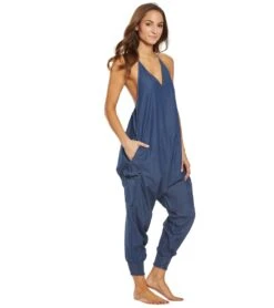 Buddha Pants Blue Jean Harem Jumpsuit -Pranty Yoga Shop 1740455247907 bluejean 2a