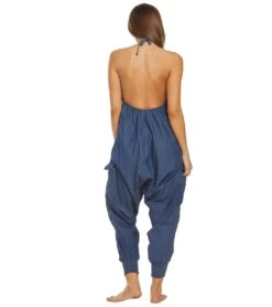 Buddha Pants Blue Jean Harem Jumpsuit -Pranty Yoga Shop 1740455247907 bluejean 3a