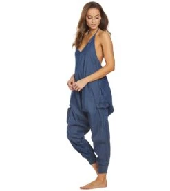 Buddha Pants Blue Jean Harem Jumpsuit -Pranty Yoga Shop 1740455247907 bluejean 5a