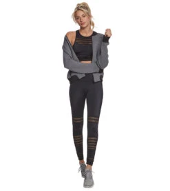 Beyond Yoga Ticking Time Bomber Jacket Gray & Stormy Heather -Pranty Yoga Shop 1740506038307 graystormyheather 4a