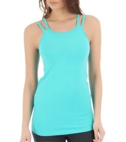 Beyond Yoga Women's Long Double Strap Cami -Pranty Yoga Shop 1740631146531 electricteal 1a