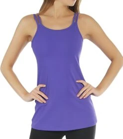 Beyond Yoga Women's Long Double Strap Cami Electric Purple -Pranty Yoga Shop 1740634914851 electricpurple