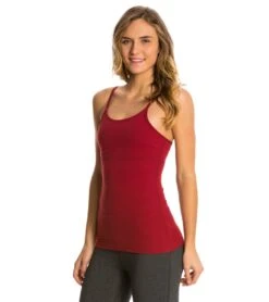 Beyond Yoga Women's Multicross Cami -Pranty Yoga Shop 1740665126947 garnetred 2a