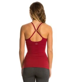 Beyond Yoga Women's Multicross Cami -Pranty Yoga Shop 1740665126947 garnetred 4a