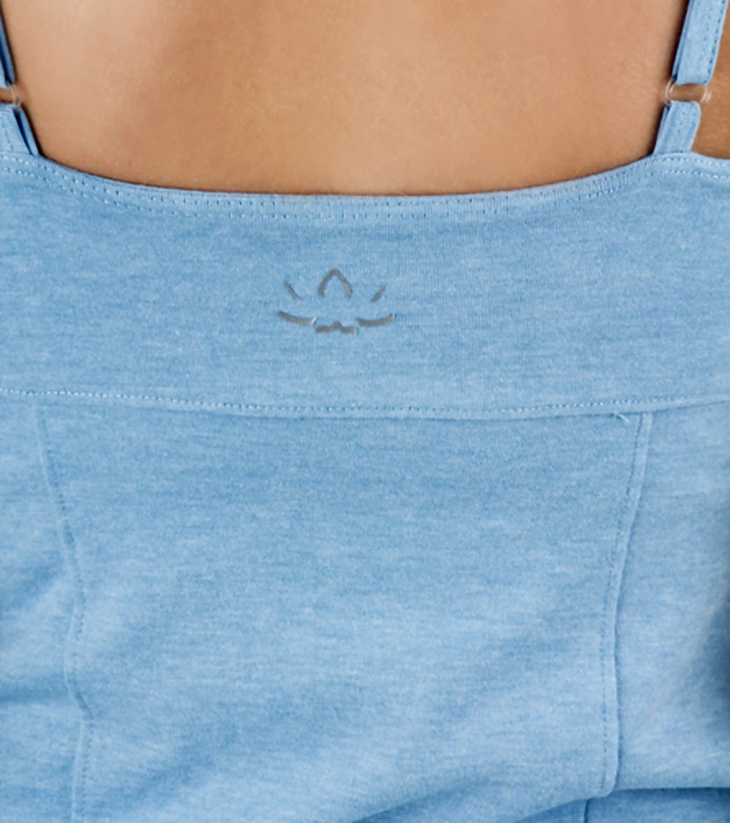 Beyond Yoga Women's Eco Performance Cami Heathered Clear Water 6 Beyond Yoga Women's Eco Performance Cami Heathered Clear Water - Image 4