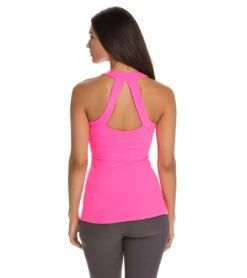 Beyond Yoga Open Back Curved Supplex Tank Shocking Pink -Pranty Yoga Shop 1741111951395 shockingpink