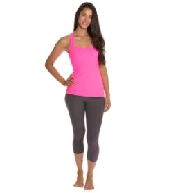 Beyond Yoga Open Back Curved Supplex Tank Shocking Pink -Pranty Yoga Shop 1741111951395 shockingpink 4a