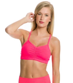 Beyond Yoga Multicross Yoga Sports Bra Neon Berry