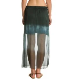 Yak & Yeti Dip Dye Shiffan Maxi Skirt Grey/Black -Pranty Yoga Shop 1741140000803 greyblack 3a 1