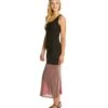 Yak & Yeti Color Block Front Slit Maxi Black 1 Yak & Yeti Color Block Front Slit Maxi Black -Pranty Yoga Shop 1741143080995 black 2a 1